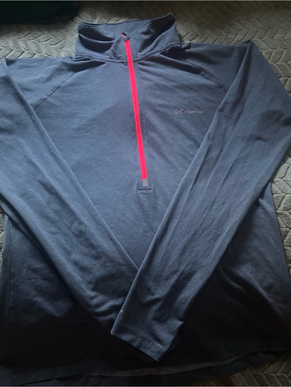 Columbia Gray Grey Jacket with Pink Accents